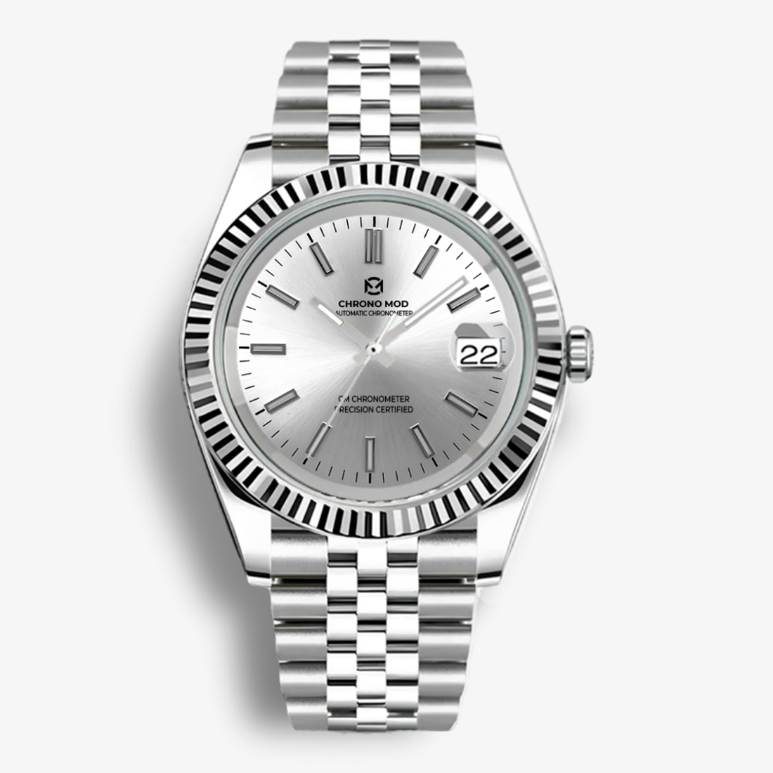 Classic Date – White Sunburst Dial