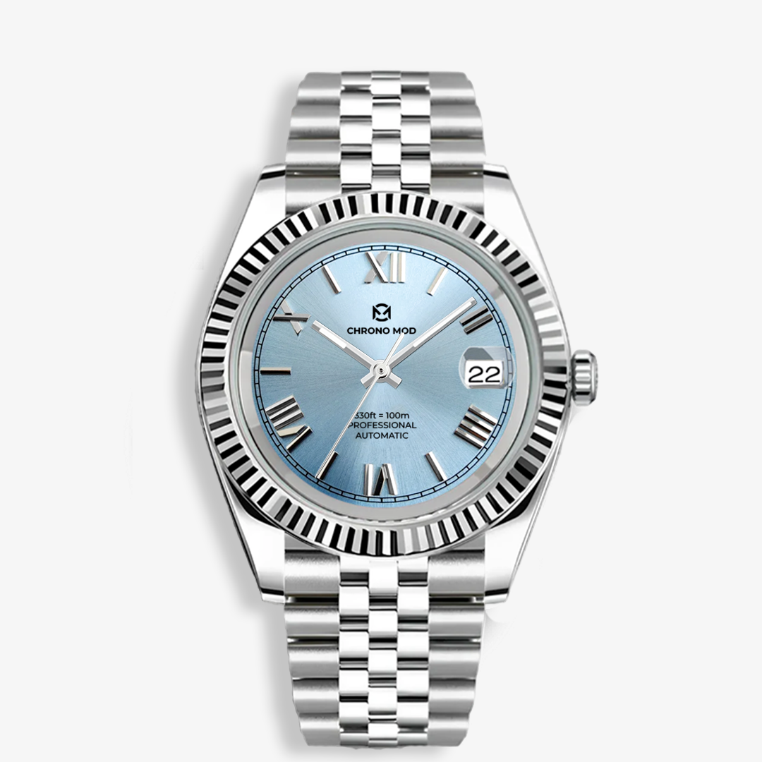 Classic Date – Light Blue Roman Dial Hbqm Watches