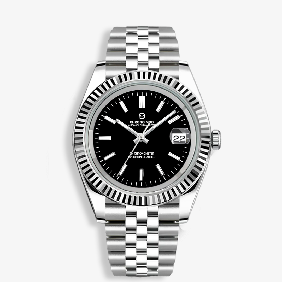 Classic Date – Black Sunburst Dial Hbqm Watches