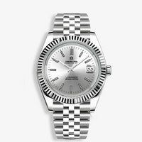 Classic Date – Witte Sunburst Wijzerplaat