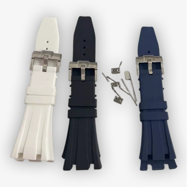 Rubber Strap Apex Case Compatible, Stainless Steel Buckle