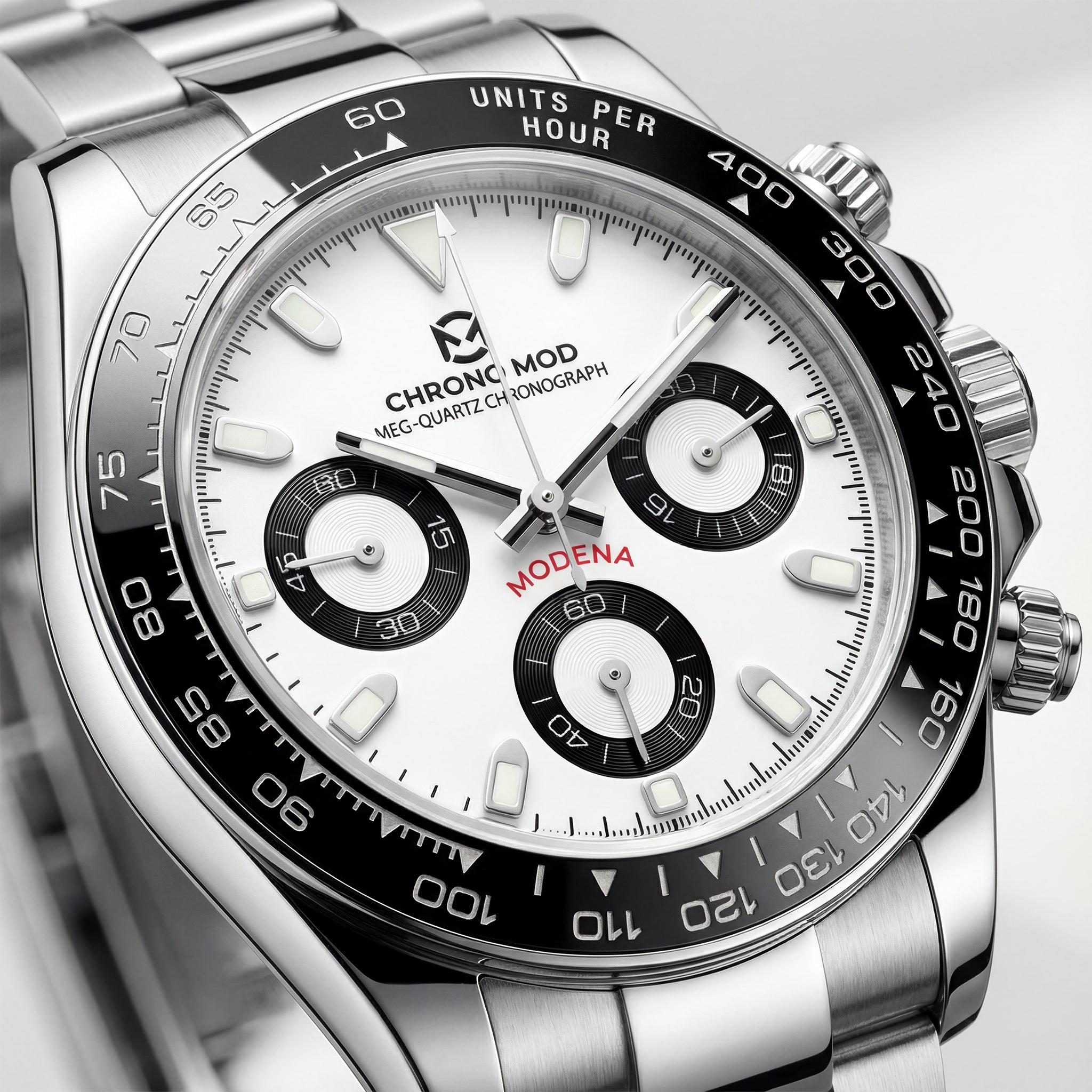 Modena – Black Panda Chronograph
