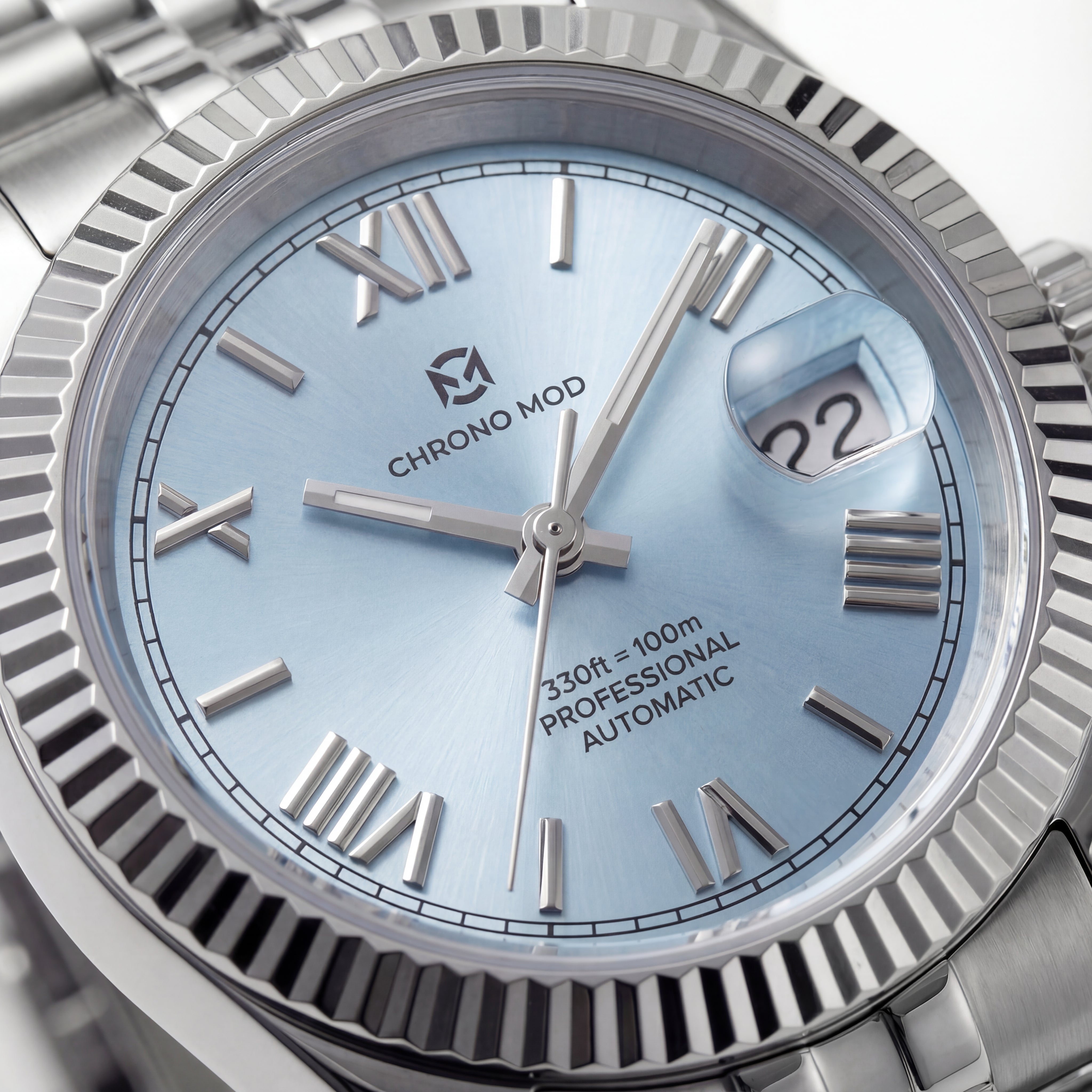 Classic Date – Light Blue Roman Dial