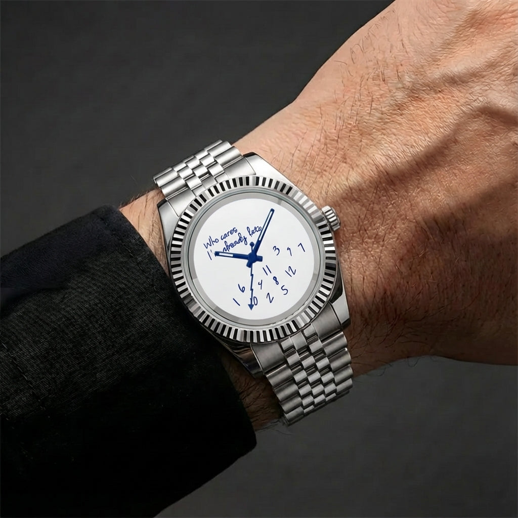 Classic Date – “Who Cares I’m Already Late” Dial