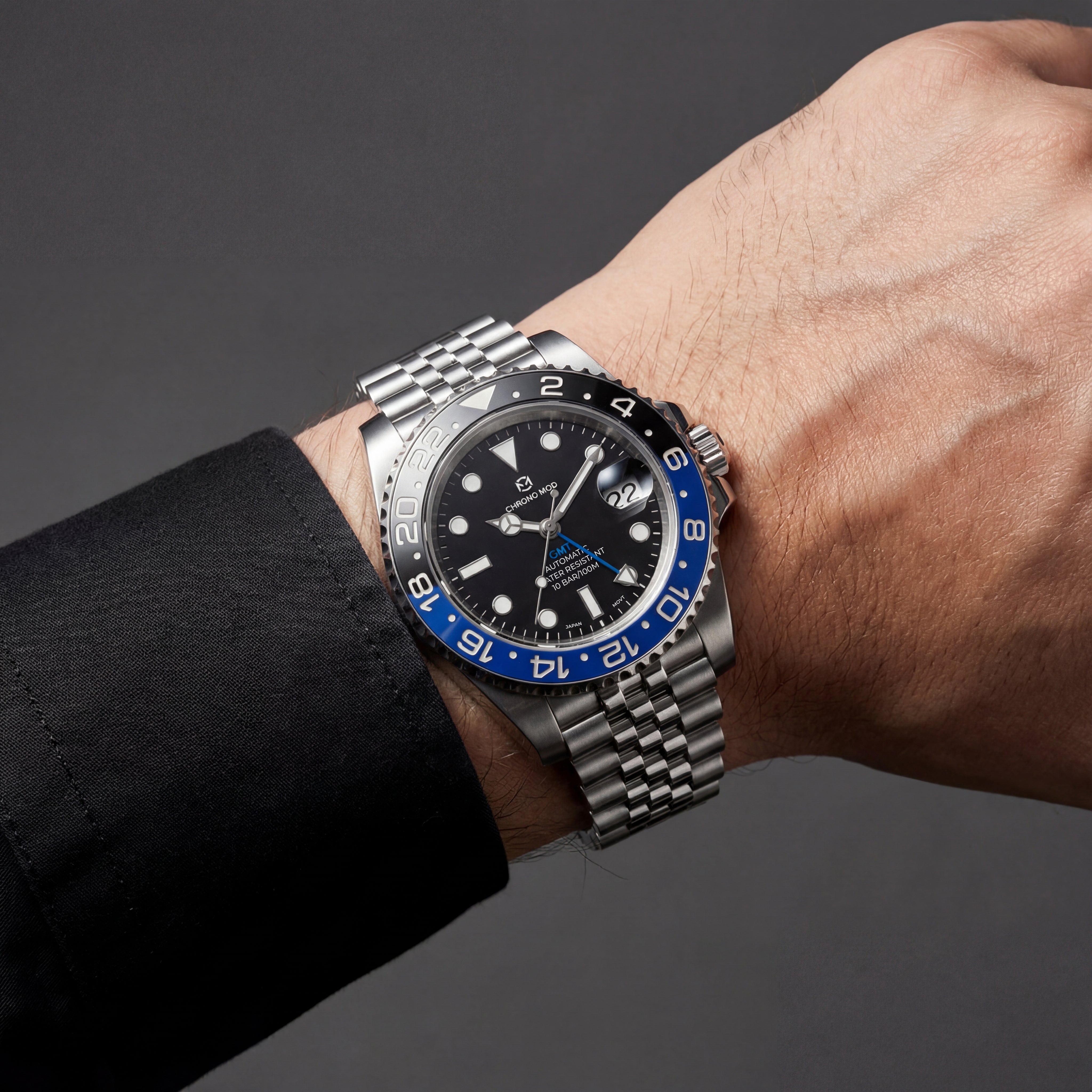 GMT Dual Time – Black & Blue