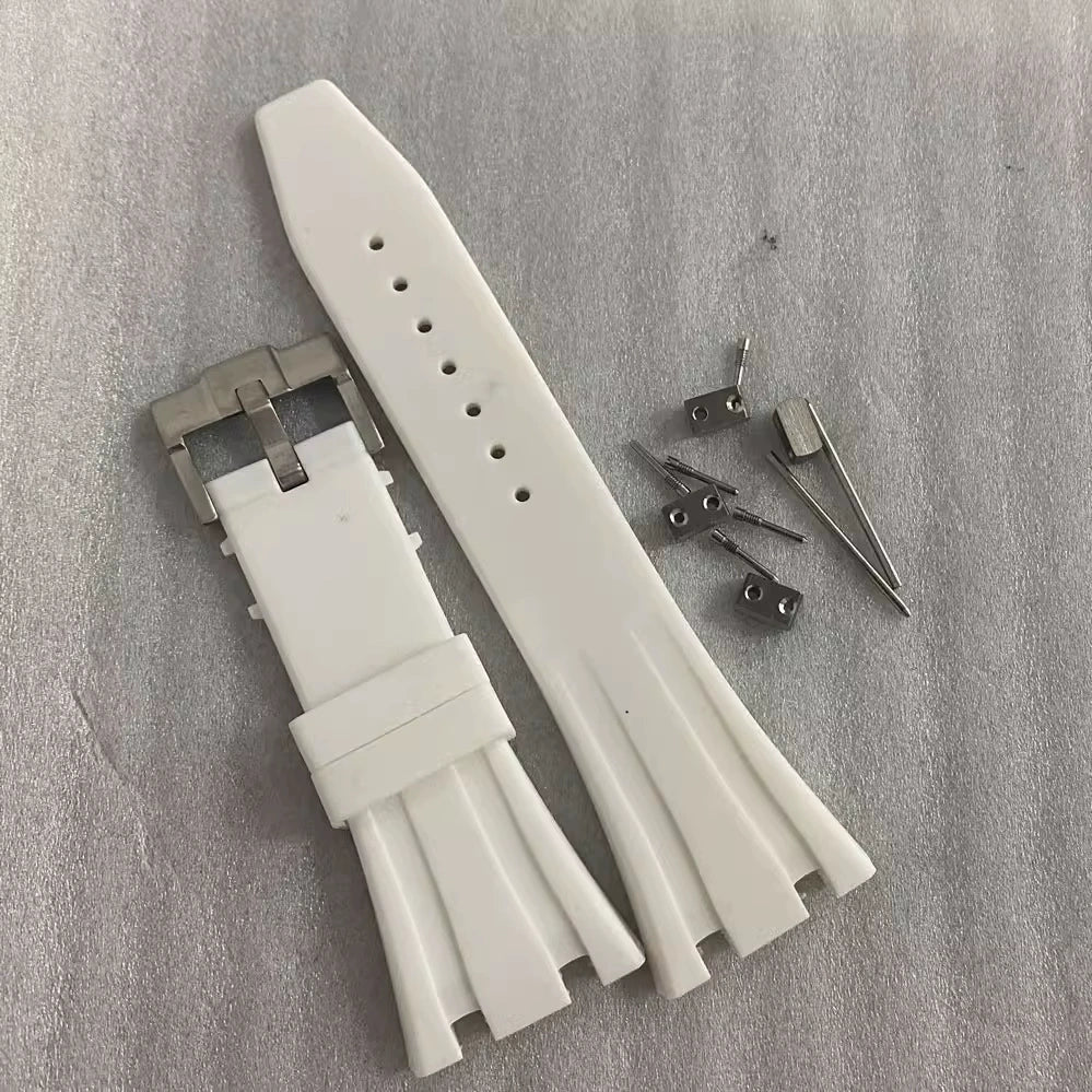 Rubber Strap Apex Case Compatible, Stainless Steel Buckle