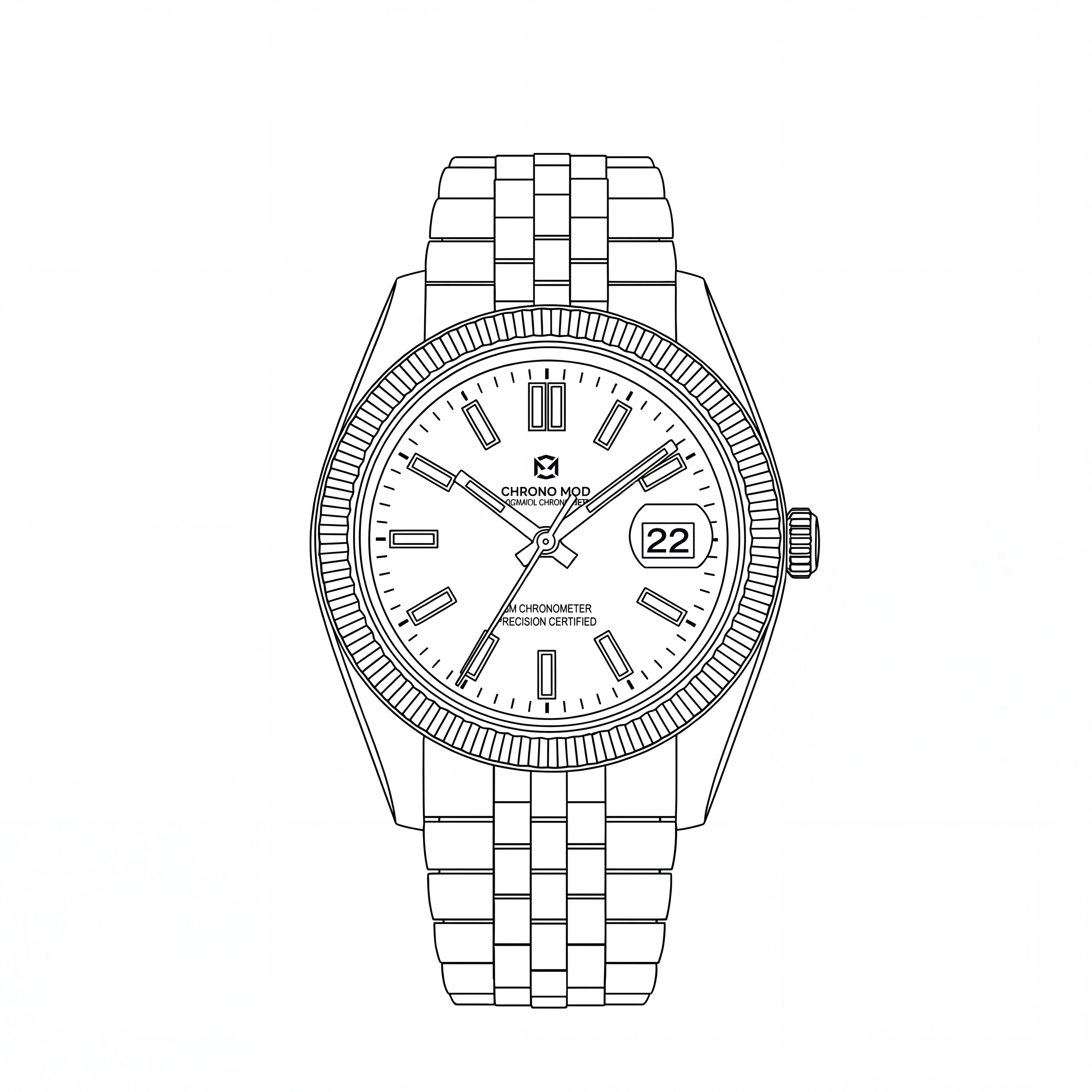 Lady Date – White Sunburst