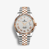 Lady Date – Rolesor blanc romain