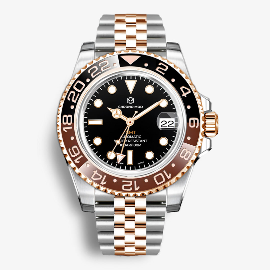GMT Dual Time – Brown & Black Rolesor