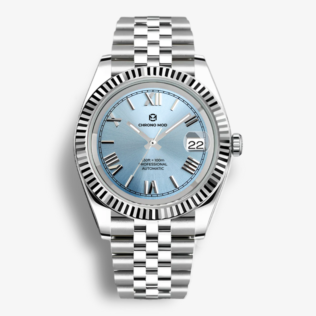 Classic Date – Light Blue Roman Dial