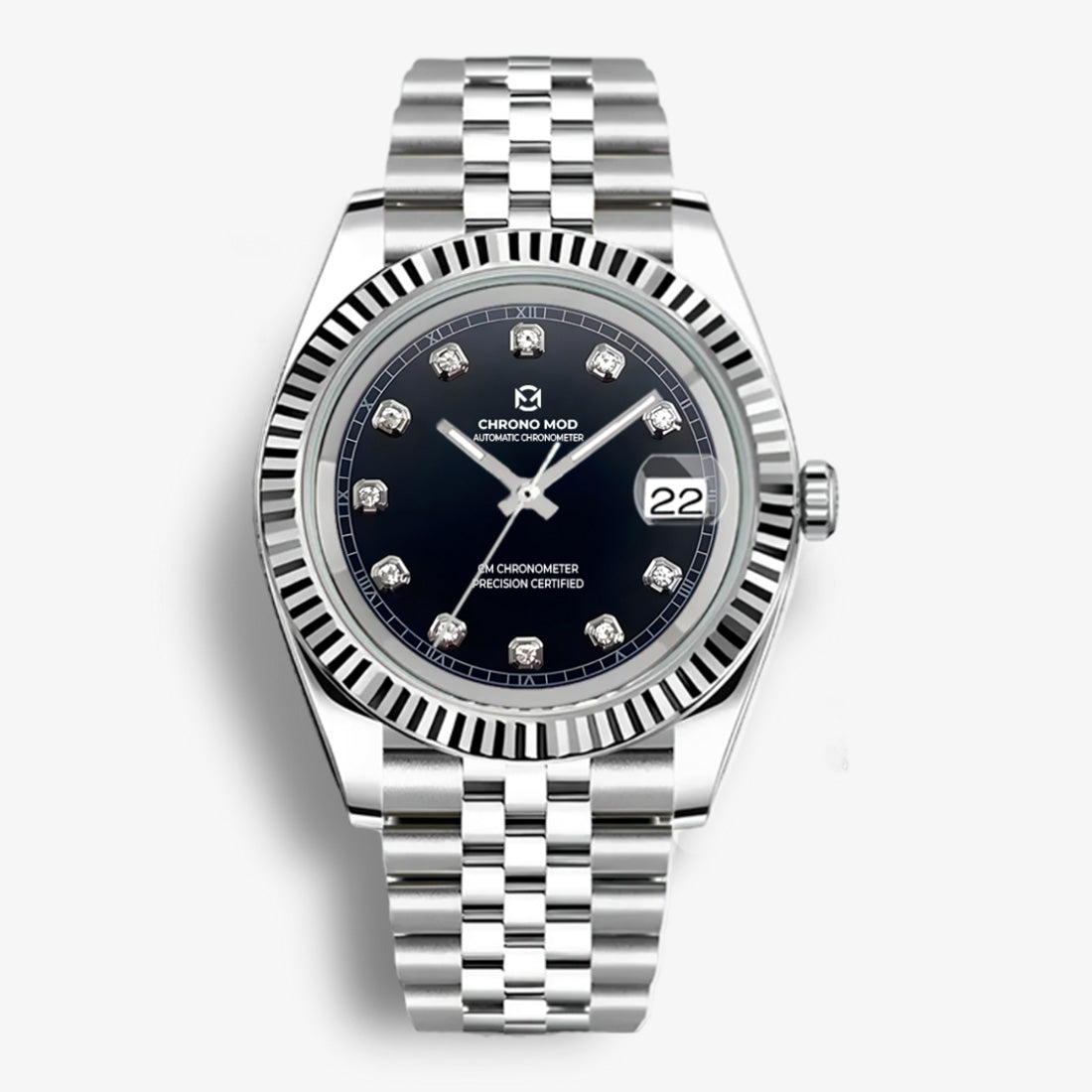Classic Date – Black Oyster Gem Dial